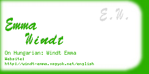 emma windt business card